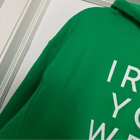St. Patrick’s Day IRISH YOU WERE BEER Hooded Sweatshirt - Picture 5 of 7